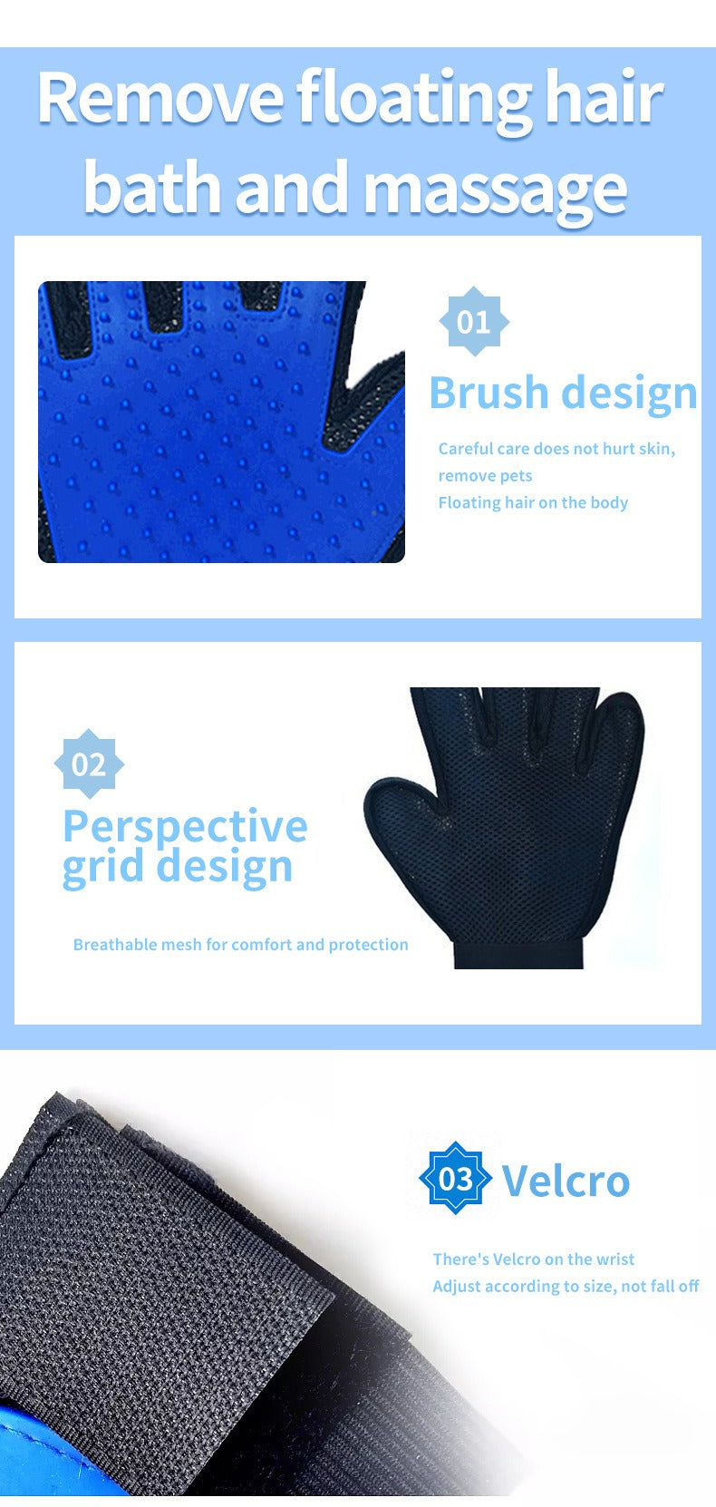 Pet Grooming Gloves