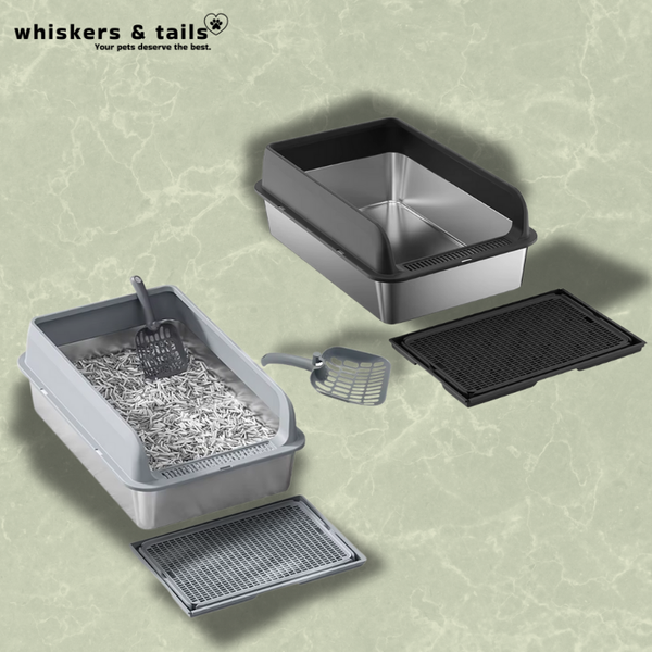 Front Entry Stainless Steel Litter Box